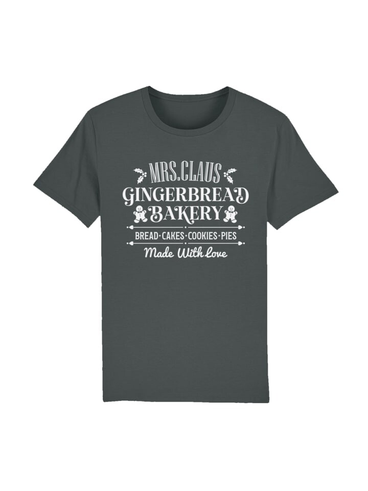 

Футболка F4NT4STIC T-Shirt Santas Gingerbread Bakery Weihnachten, антрацит