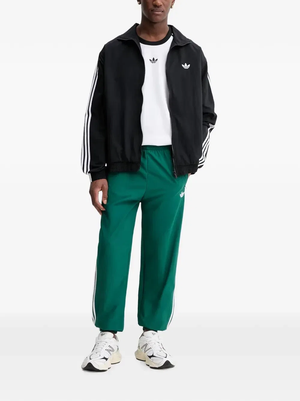 Спортивные брюки Firebird с логотипом Adidas, зеленый — фото 2