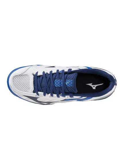 Кроссовки для настольного тенниса «Wave Kaiserburg 8» от Mizuno, White X Navy X Blue — фото 4