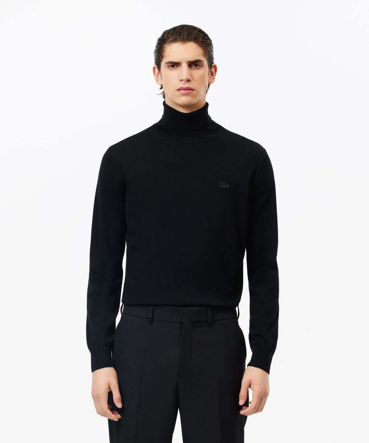Свитер UNIQLO с высоким воротником из мериносовой шерсти, базовый, однотонный