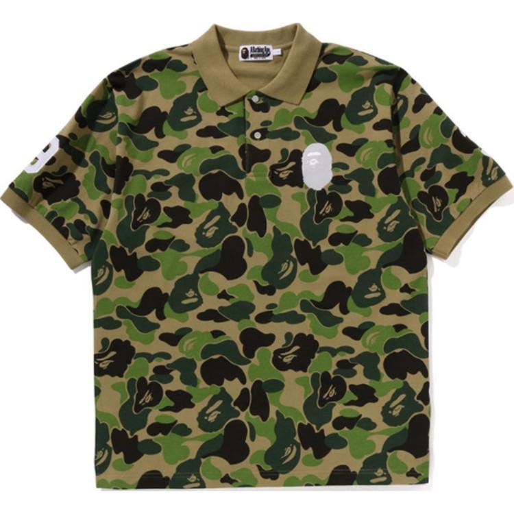 Футболка поло Bape Abc Camo Pile Jacquard расслабленного кроя A BATHING APE, розовый — фото 2
