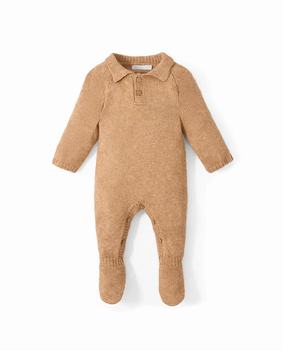 

Мягкий трикотажный комбинезон Sfera, светло-коричневый