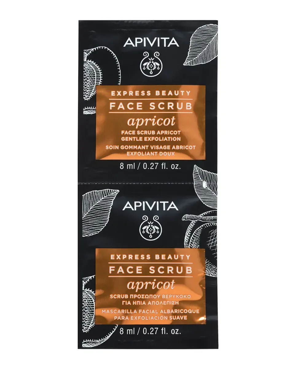 Гель для умывания Apivita — Мягкий отшелушивающий гель с абрикосом Express Beauty