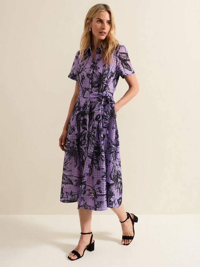 

Платье в цветочную клетку от натали Phase Eight, цвет Lilac