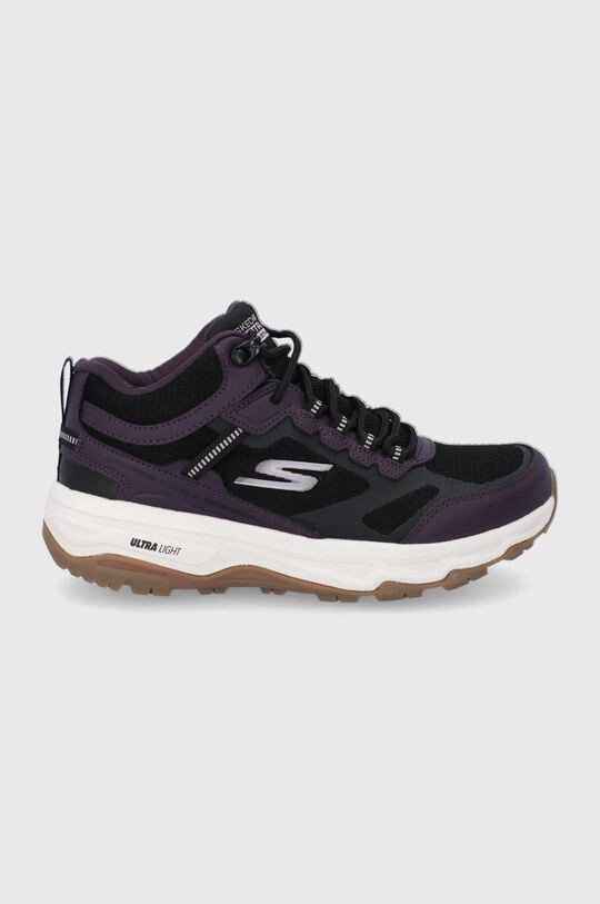 Ботинки женские Skechers с логотипом и шнуровкой, фиолетовый
