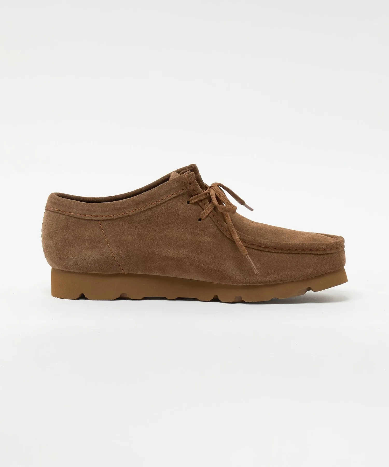 Мужские замшевые ботинки Clarks Originals Wallabee GTX с мембраной коричневые — фото 4