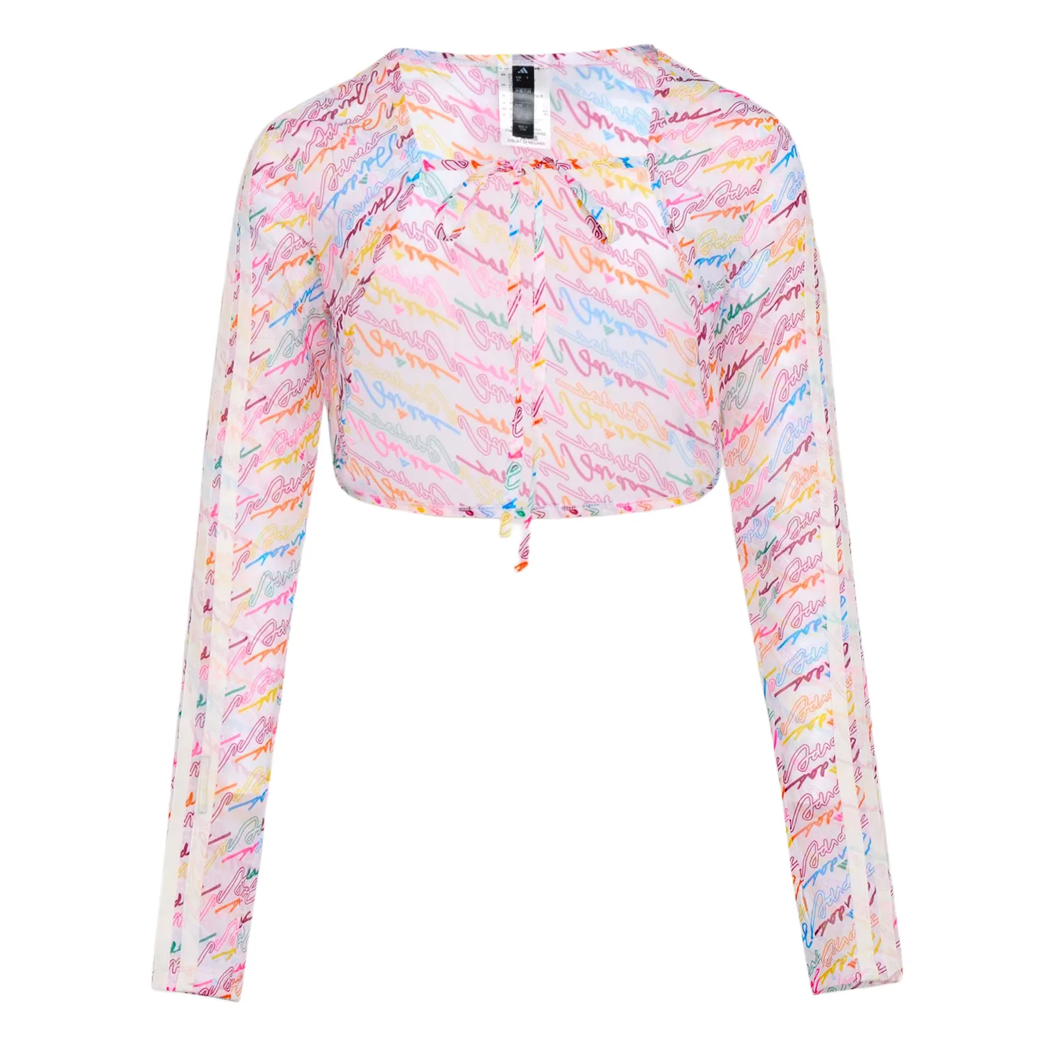 Короткое пальто для танцев женское Adidas, White/Orange/Pink/Purple/Blue/Green