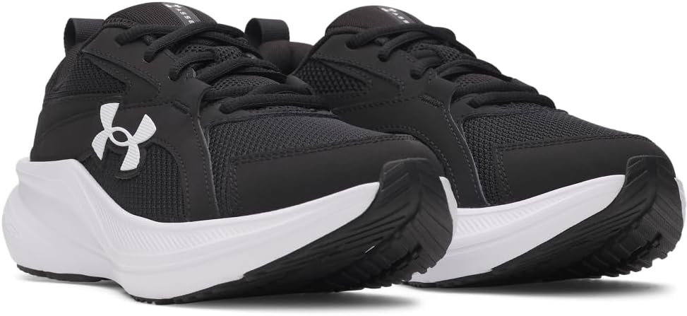 Беговые кроссовки для мальчиков Under Armour Charged Assert 11, белый/черный — фото 2
