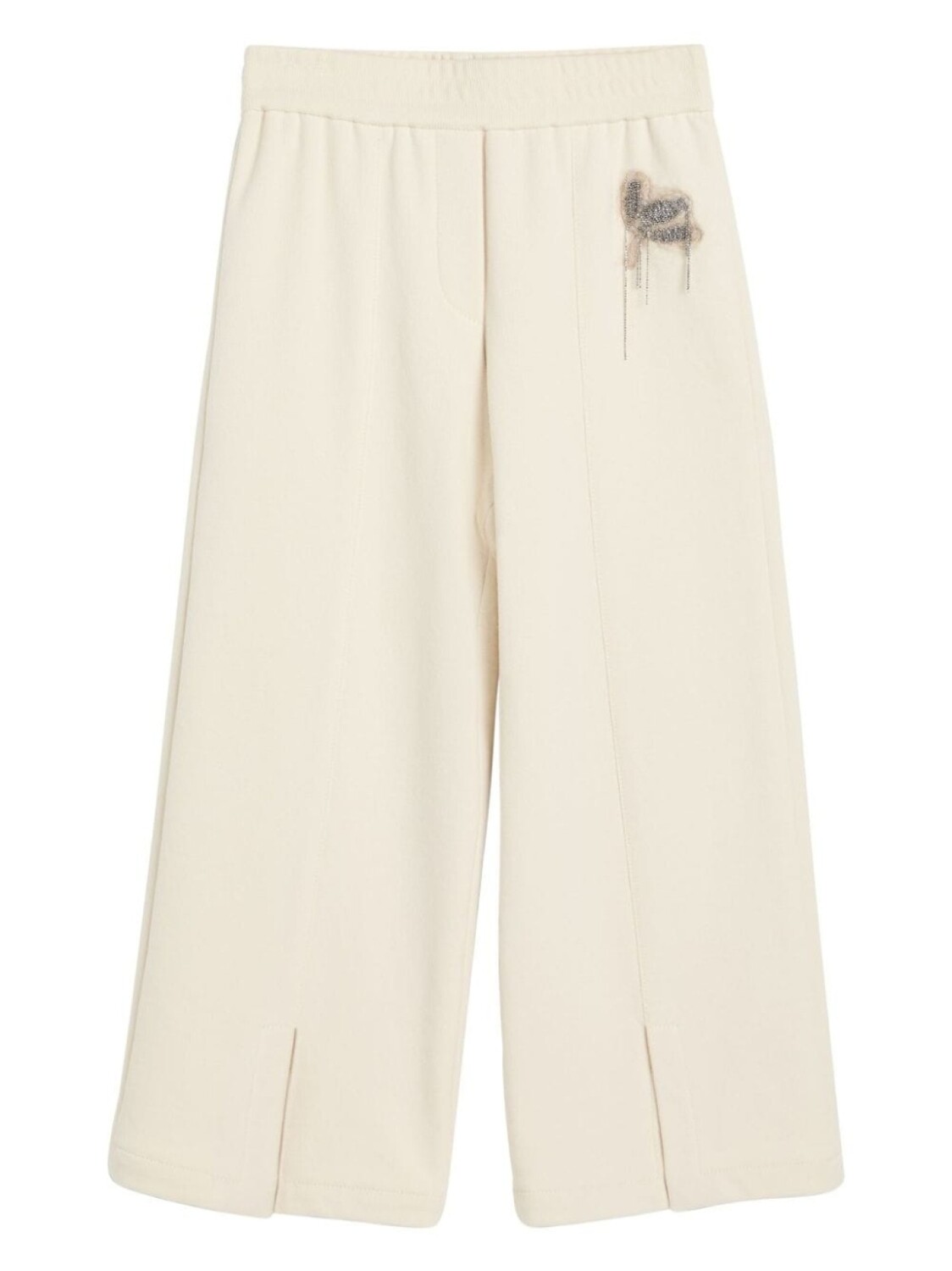 

Brunello Cucinelli Kids прямые брюки, нейтральный цвет