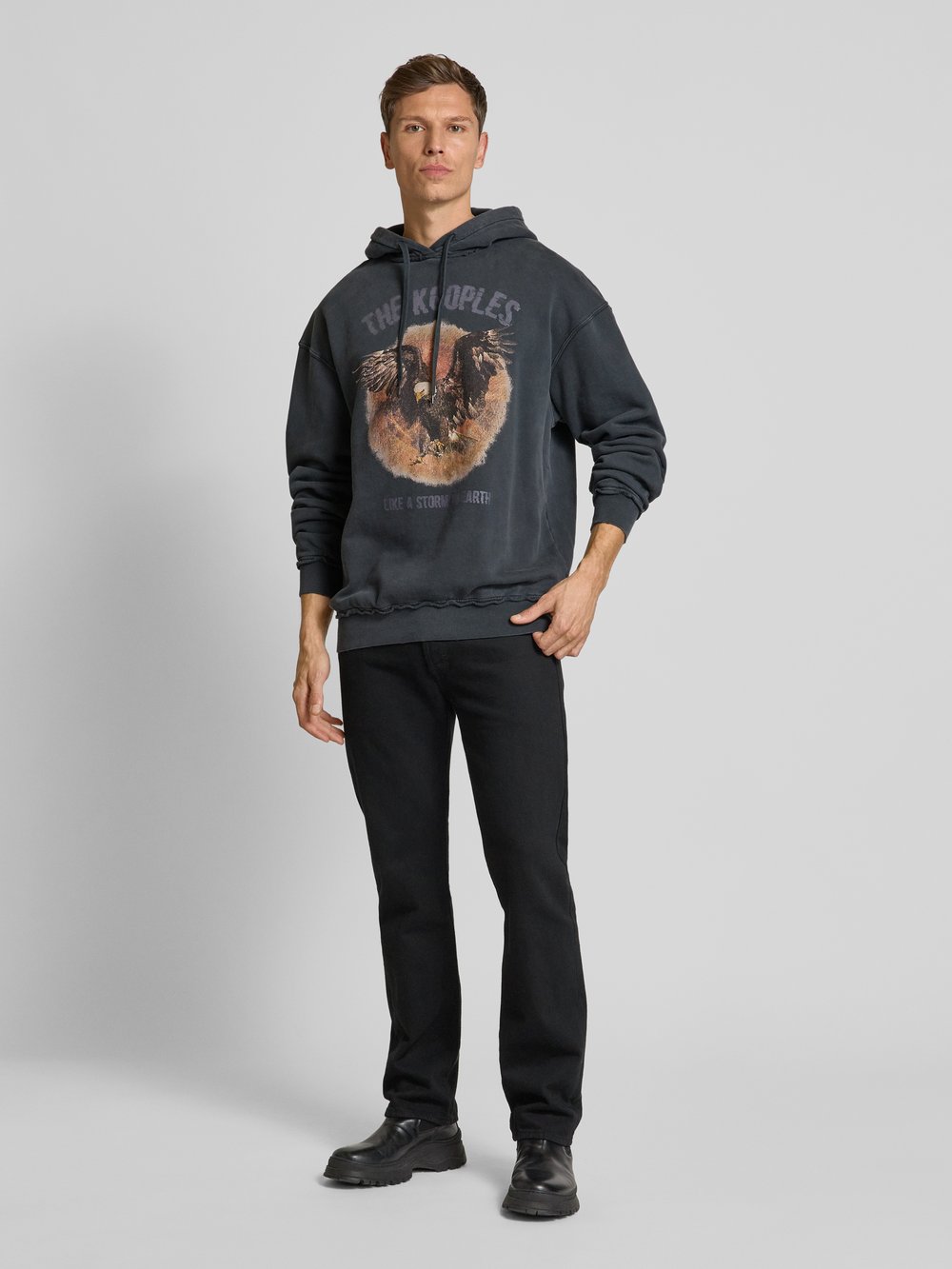

Толстовка с капюшоном и этикеткой THE KOOPLES, черный