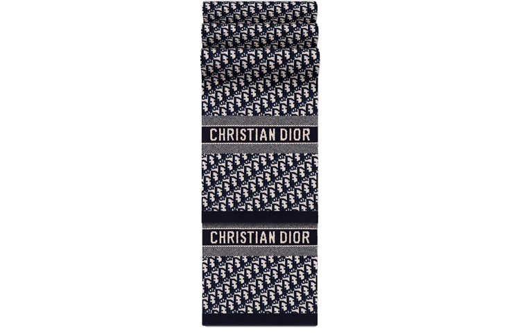 

DIOR Шерстяной кашемировый палантин унисекс, Blue