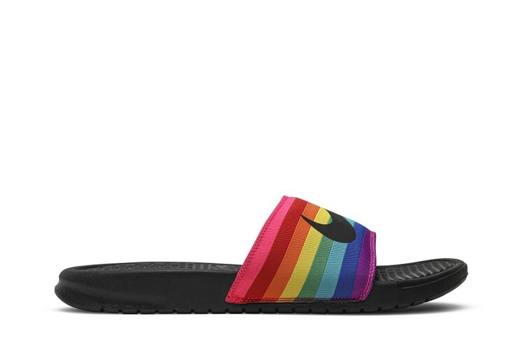 

Кроссовки Nike Benassi JDI 'Be True', разноцветный