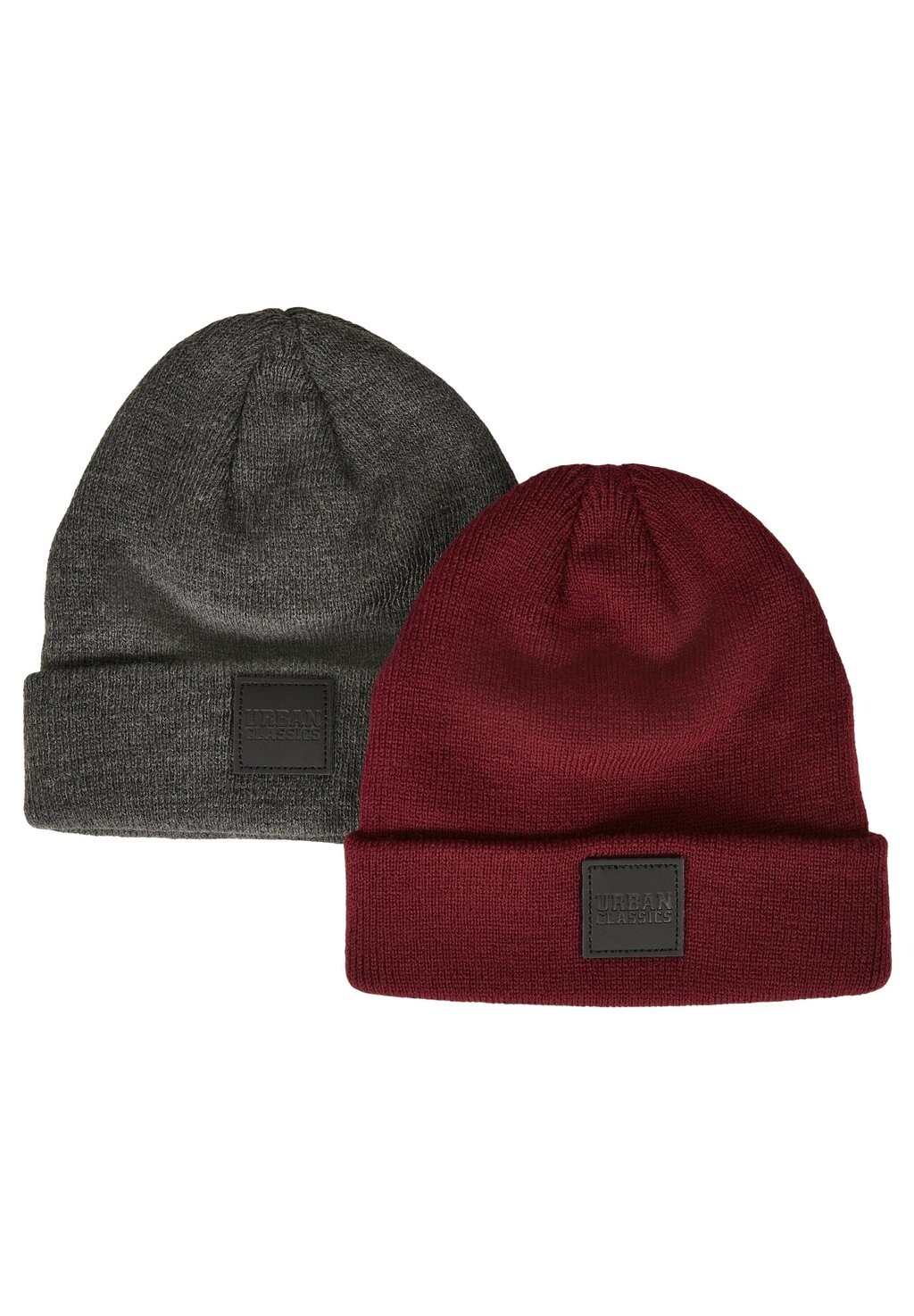 

Шапка 2PACK Urban Classics, цвет charcoal burgundy