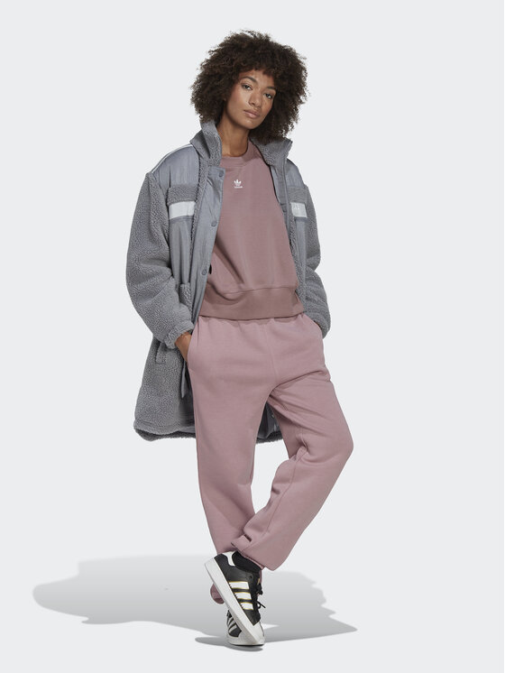 Зимняя куртка relaxed fit Sherpa HK5256 Adidas, серый — фото 2