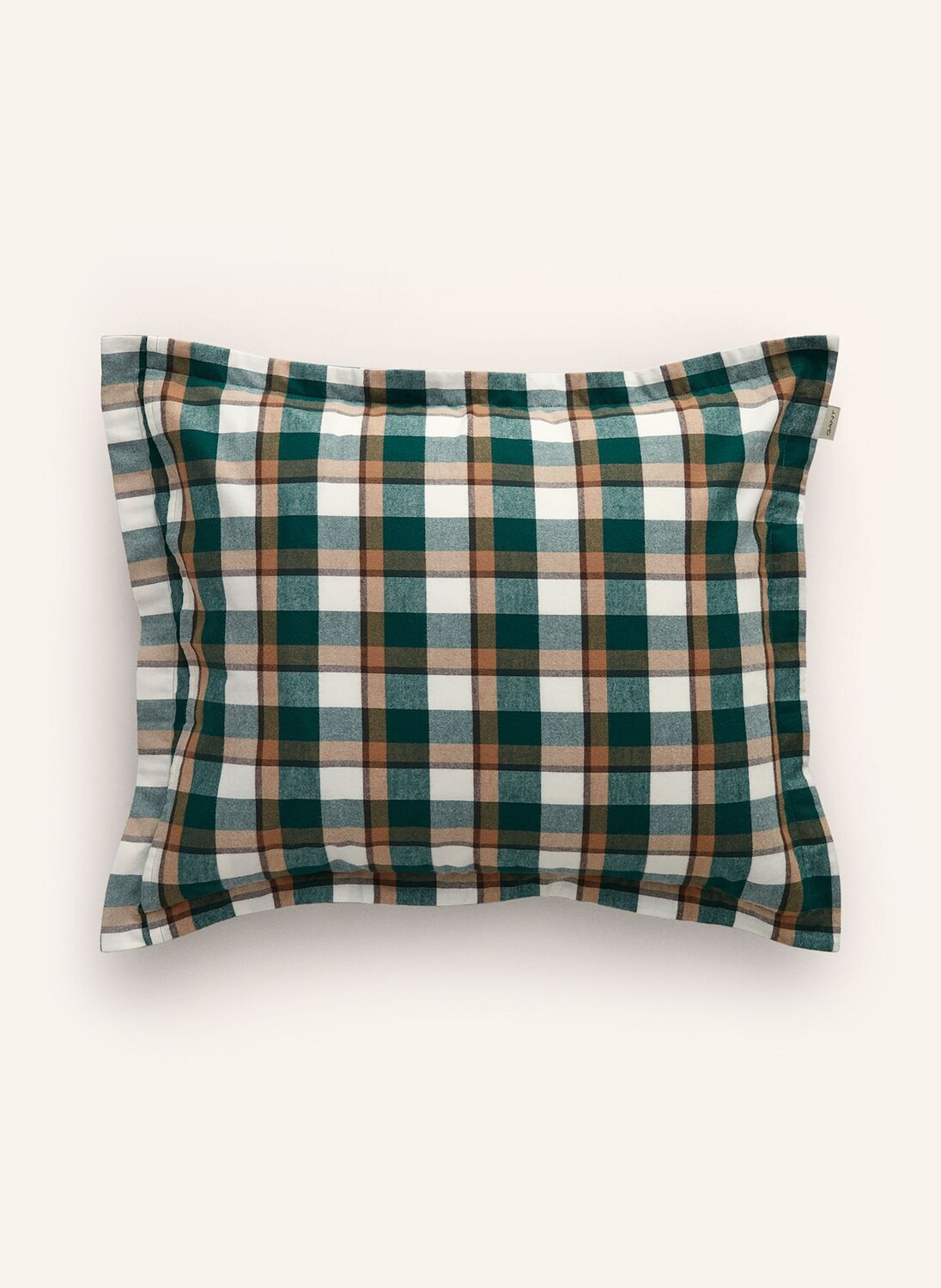 

Наволочка Gant Home, цвет dunkelgrün/braun/weiss