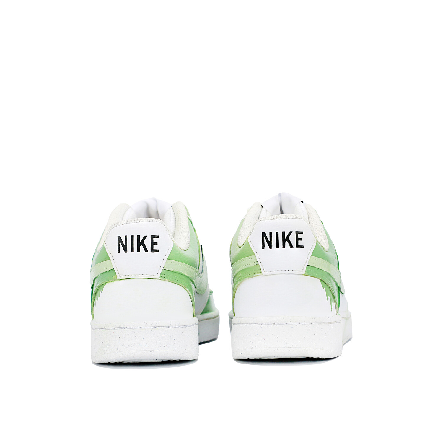 Кроссовки Nike Court Vision 1 Skateboarding Shoes Men Low-top Green/White, желтый — фото 2