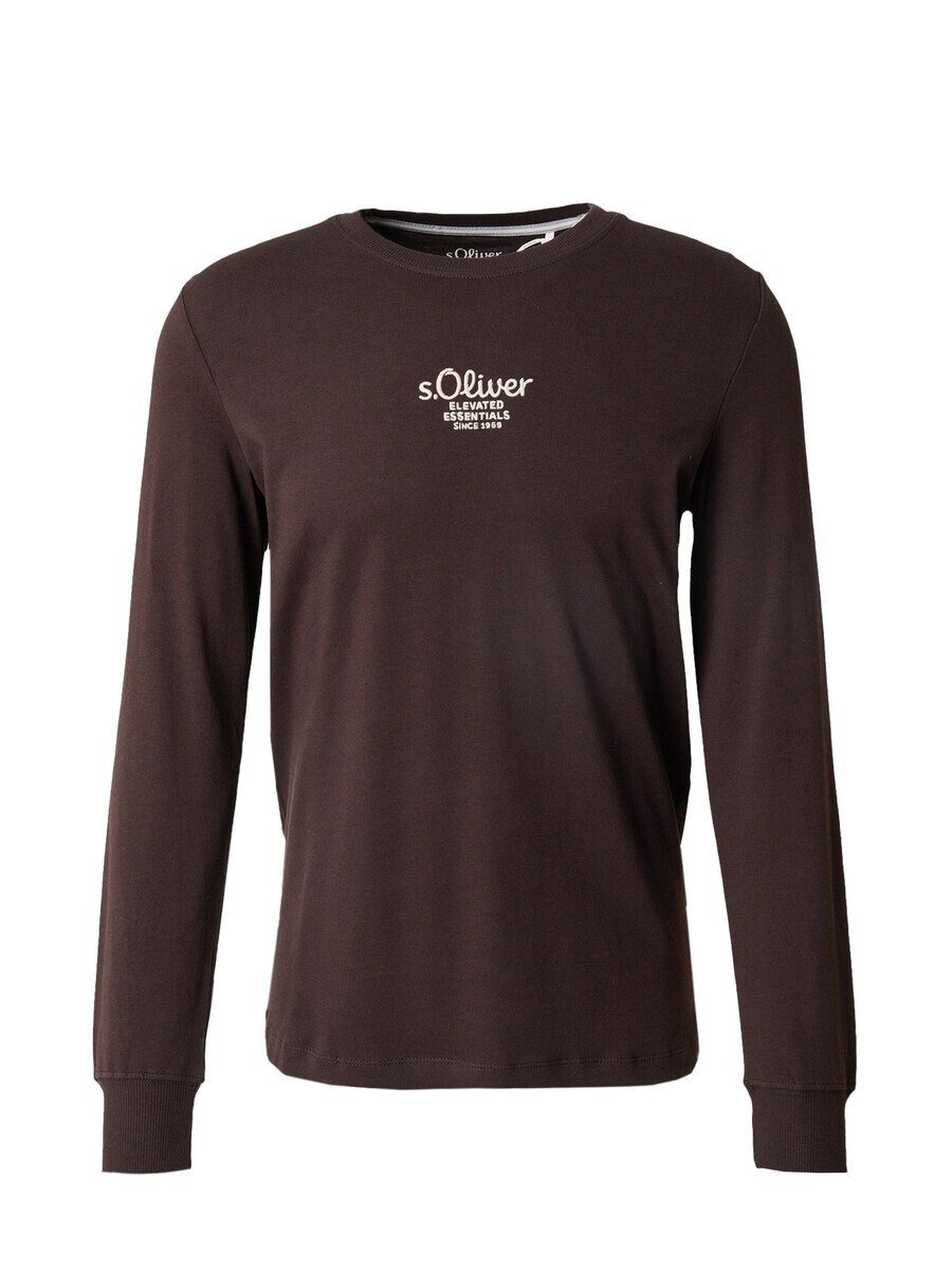 

Лонгслив s.Oliver Shirt, коричневый