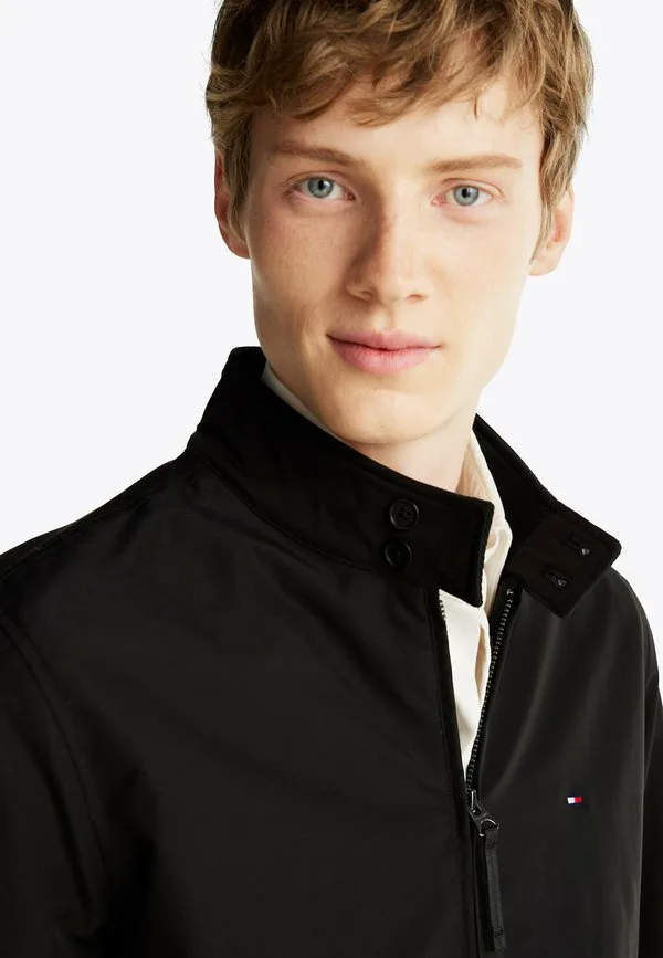 Куртка-Бомбер с воротником-стойкой, свободного кроя, в стиле харрингтон. Tommy Hilfiger, Black — фото 4