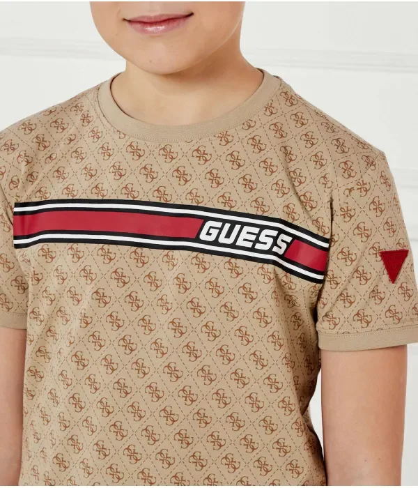 Футболка regular fit Guess Active, бежевый — фото 4