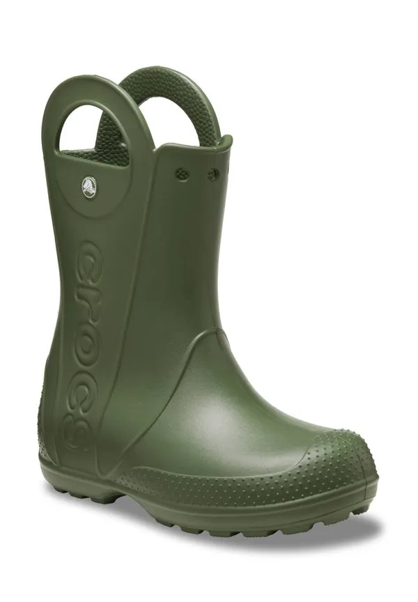 Детские резиновые сапоги-дождевики для детей Crocs, Army Green — фото 2