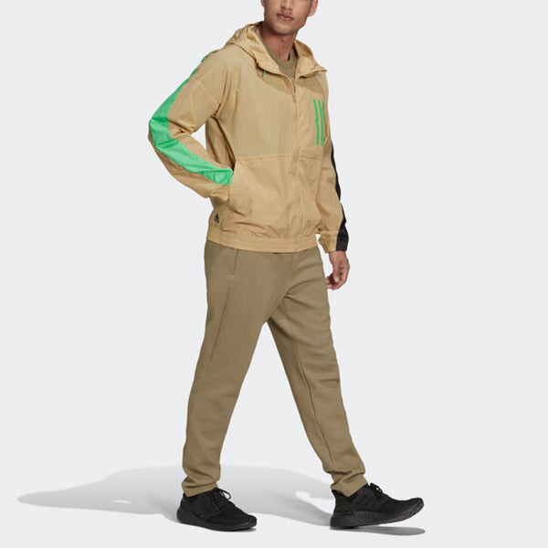 Куртка adidas M Wnd Mother Sports Stylish Hooded Jacket Khaki, мультиколор — фото 4