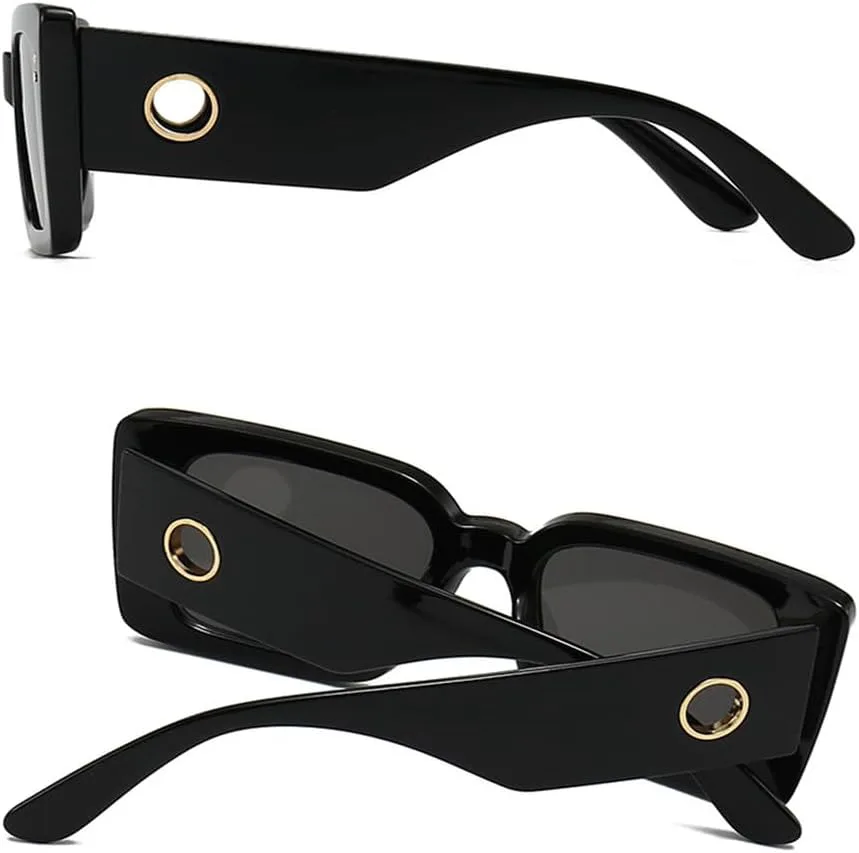 

Женские солнцезащитные очки большого размера в стиле ретро, ​​популярные для активного отдыха, прямоугольная оправа, защита от УФ-излучения UV400 KTUCN, C8beigetea