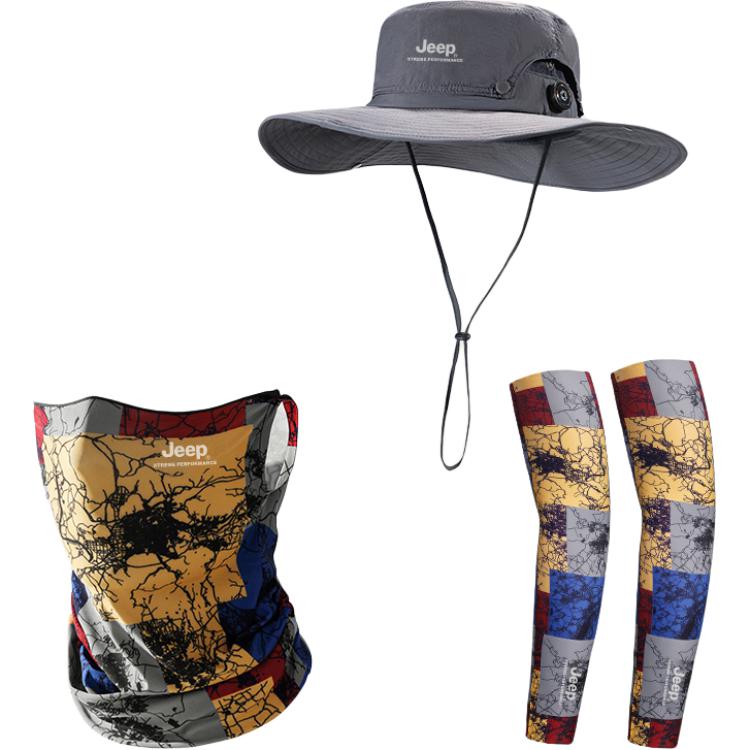 

Полиамидная шляпа от солнца Unisex Jeep, [price rise-button style]-темно-серый 3 pack