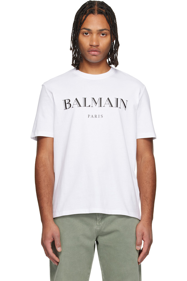 

Футболка с принтом «Balmain», белый