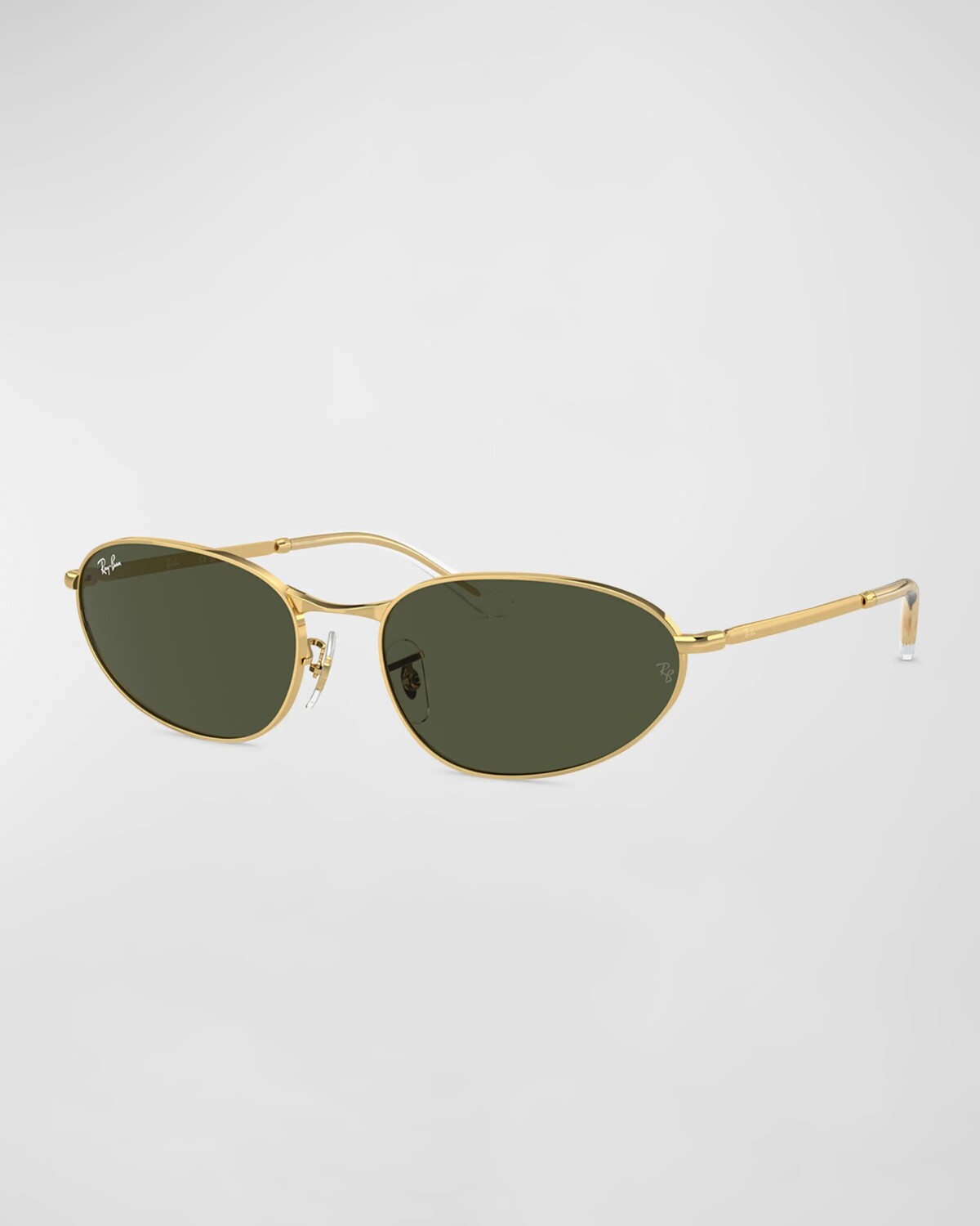 

Изящные металлические овальные солнцезащитные очки, 56 мм Ray Ban, цвет Gold Flash
