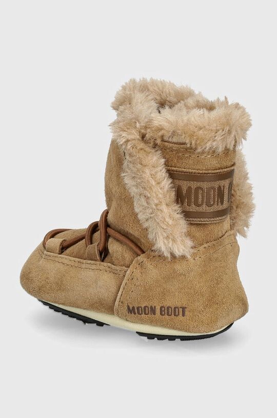 Детские замшевые зимние ботинки CRIB SUEDE Moon Boot, коричневый — фото 3