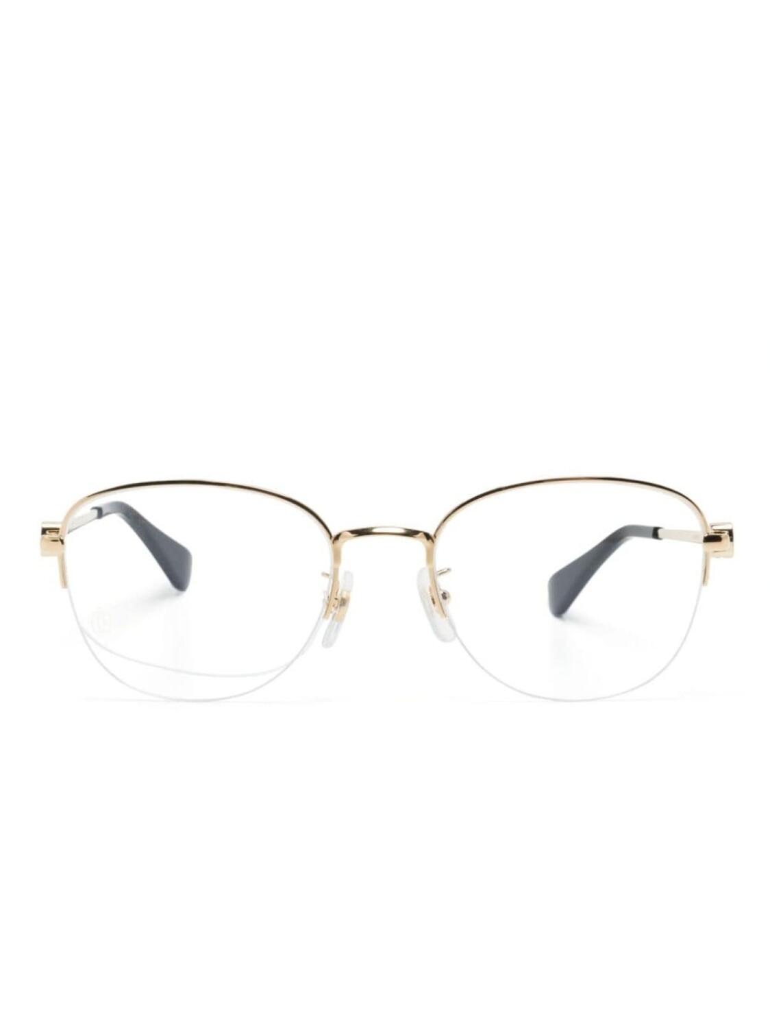 

Cartier Eyewear очки в круглой оправе с логотипом, золотистый
