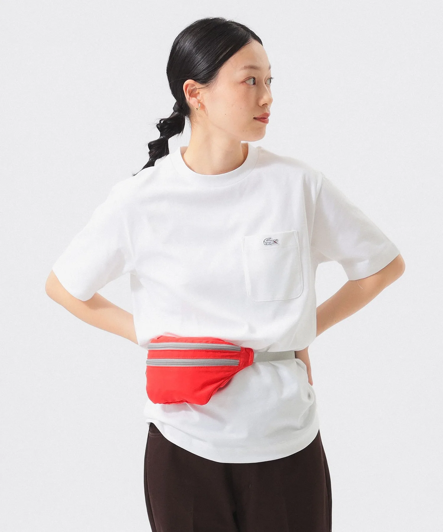 Футболка Lacoste TH5581 белая классическая