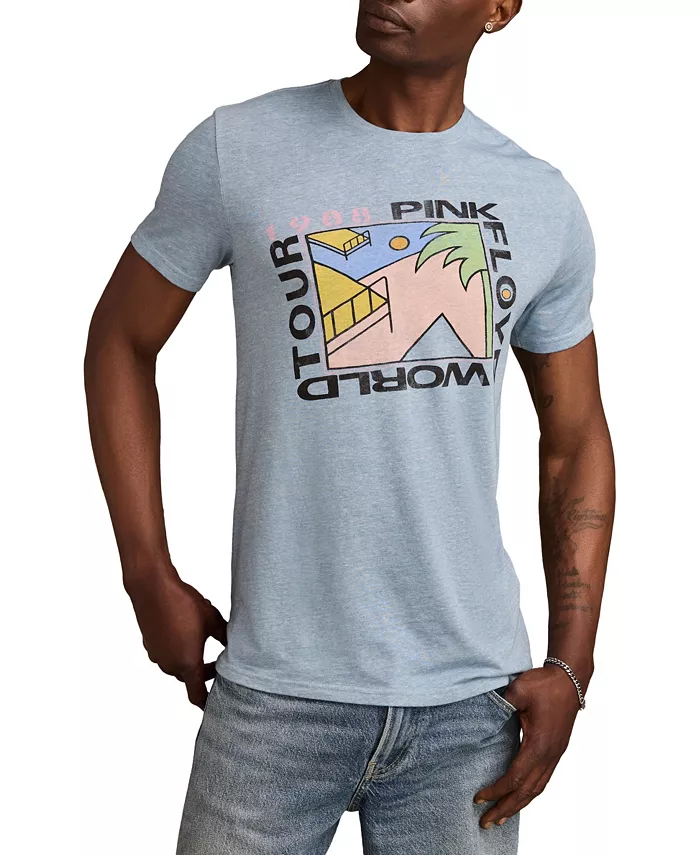 

Мужская футболка с принтом Pink Floyd Lucky Brand, синий