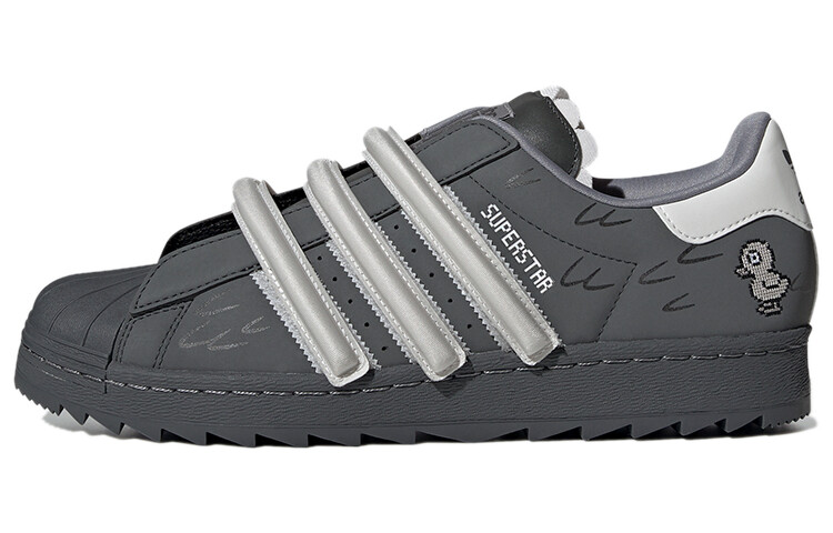 Кроссовки Melting sadness x adidas Superstar 80s TR, темно-серый