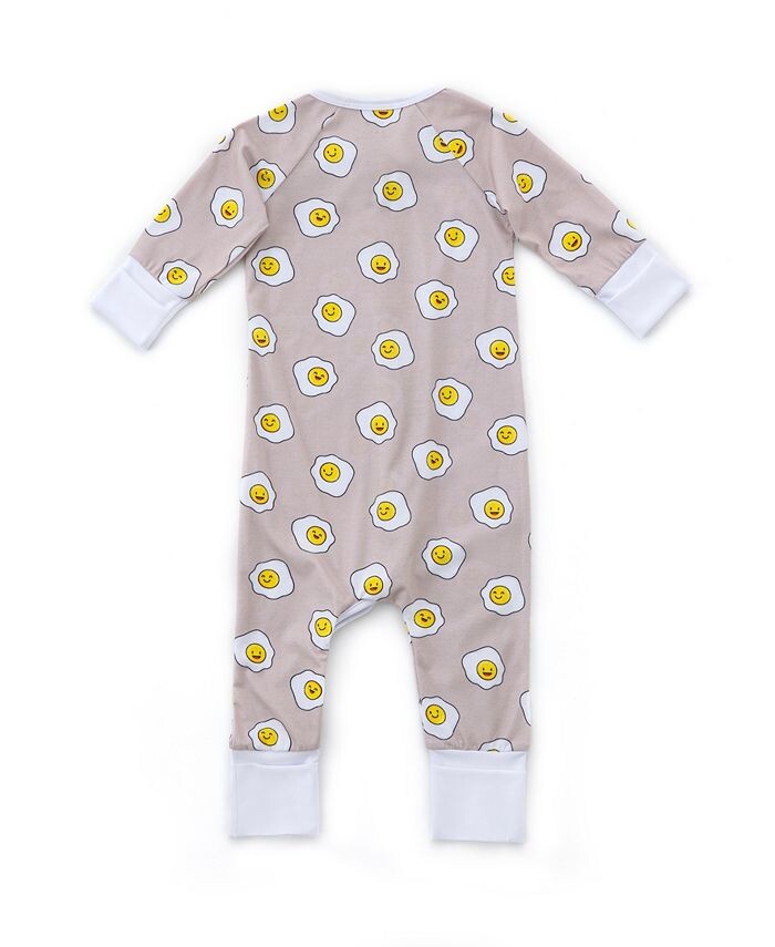 Двусторонний комбинезон на молнии для мальчиков и девочек Earth Baby Outfitters, фиолетовый — фото 2