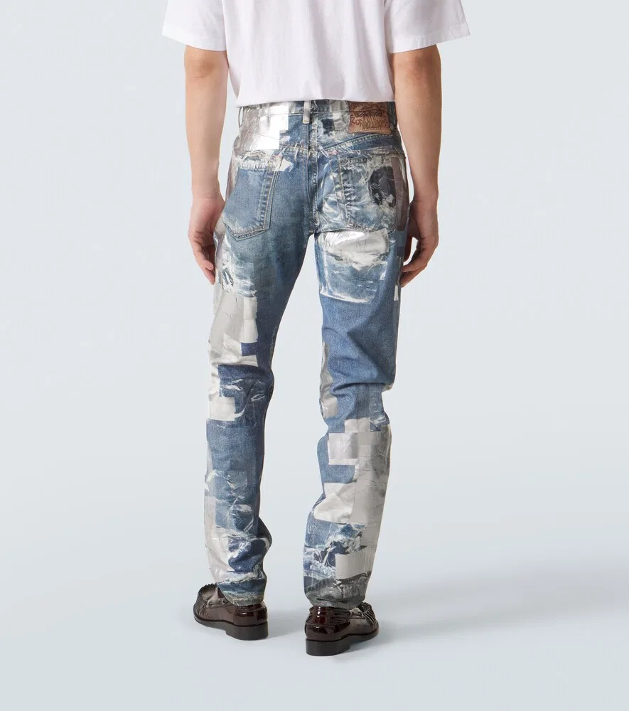 1979 trompe l'œil slim jeans Acne Studios, синий — фото 4