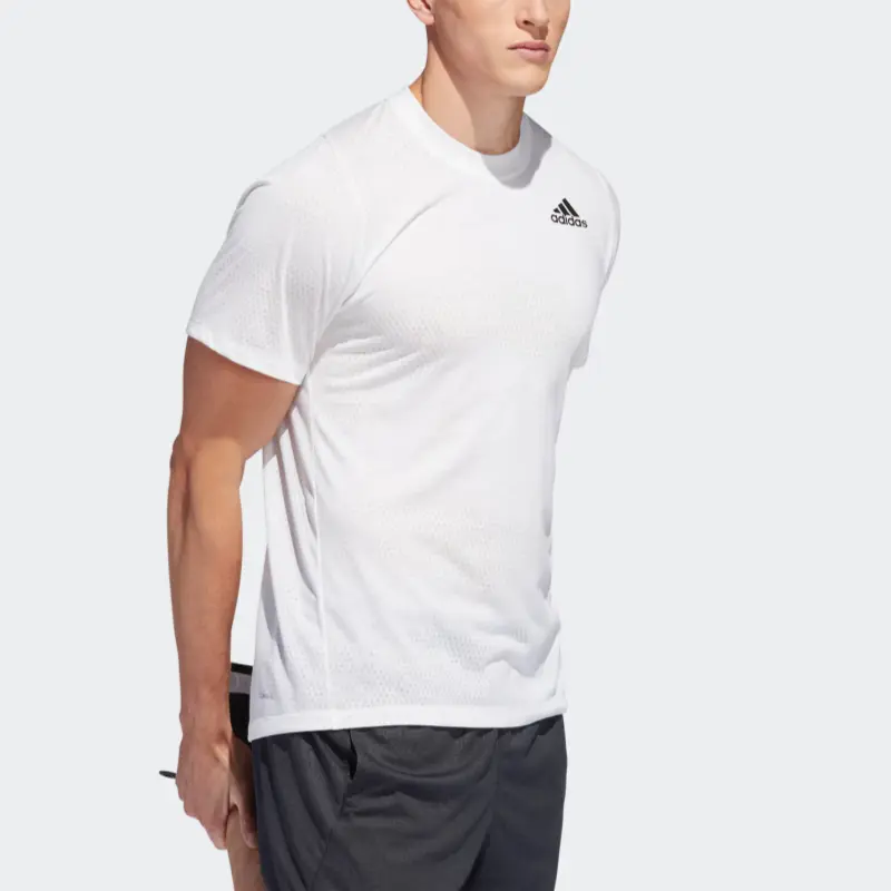 Футболка мужская белая Adidas Training Freelift Tec GF Aeroknit — фото 4