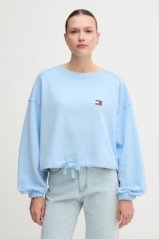 

Хлопковая блузка Tommy Jeans, синий