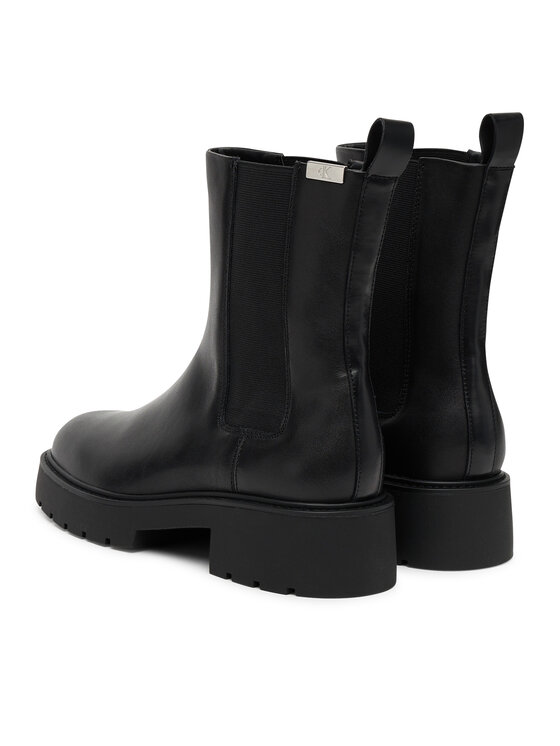 Классические ботильоны Combat Mid Chelsea Boot Hw Lth YW0YW01869 Calvin Klein Jeans, чёрный — фото 3