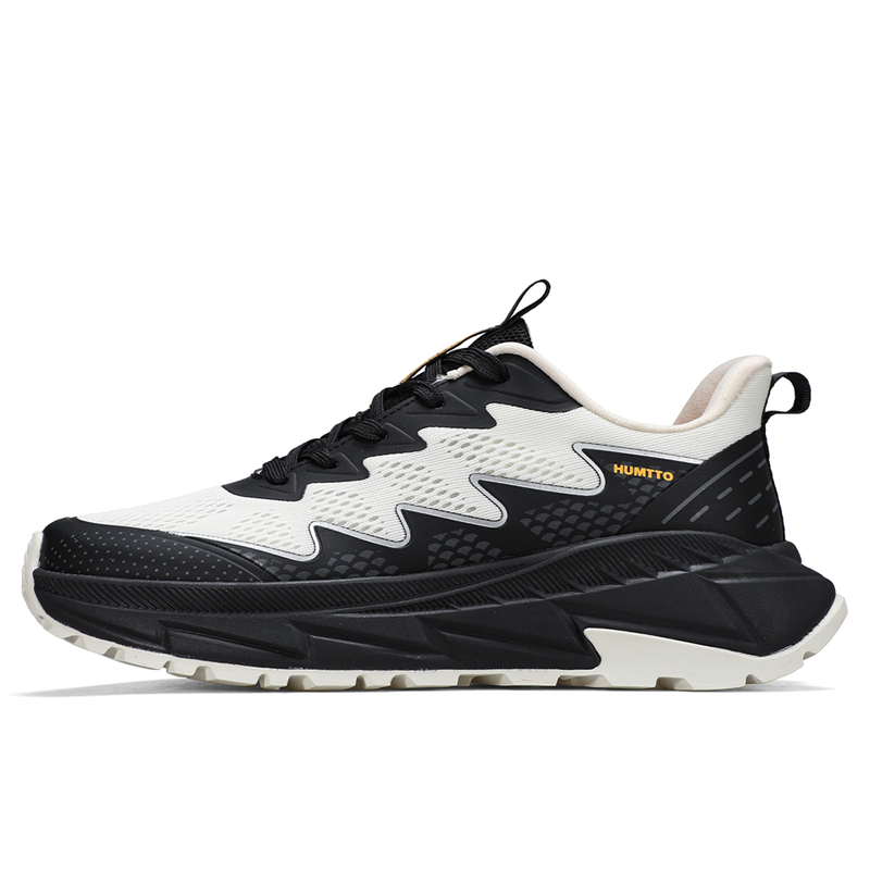 

Износостойкое покрытие, ударопрочные низкие треккинговые ботинки для мужчин HUMTTO, Light Beige Black