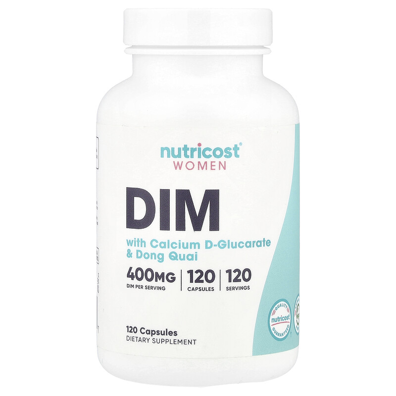 

Nutricost, Women, DIM с D-глюкаратом кальция и дудником китайским, 120 капсул
