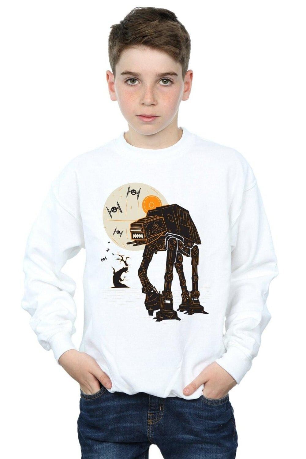 

Толстовка Хэллоуин AT AT Star Wars, белый
