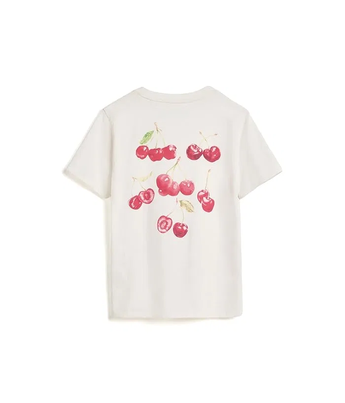 Футболка оверсайз с вишней Cherry Oversized Tee abercrombie kids, Jet Stream — фото 2