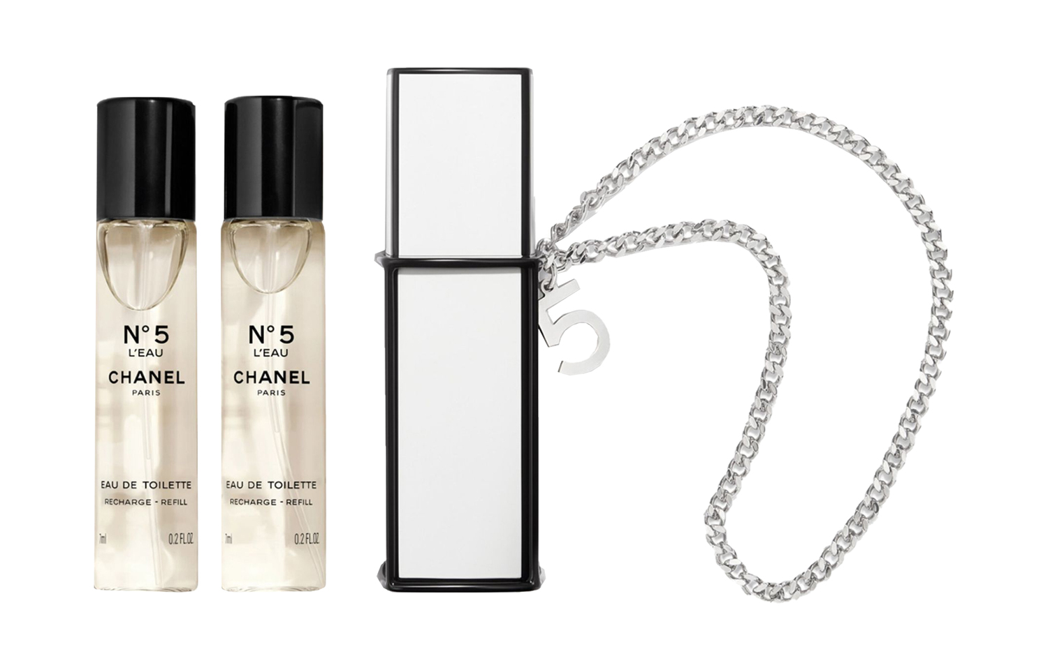 Набор пробников, размер 5 N°5 L'eau 24 Christmas Box Limited Edition Eau De Toilette 7мл*3 CHANEL — фото 2