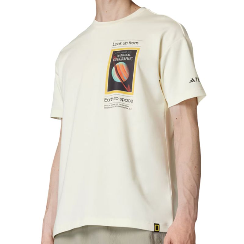 Adidas Футболка National Geographic Unisex White — фото 3