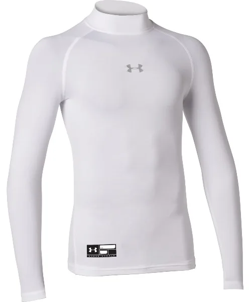 Детская компрессионная футболка Heatgear Armour UNDER ARMOUR белая