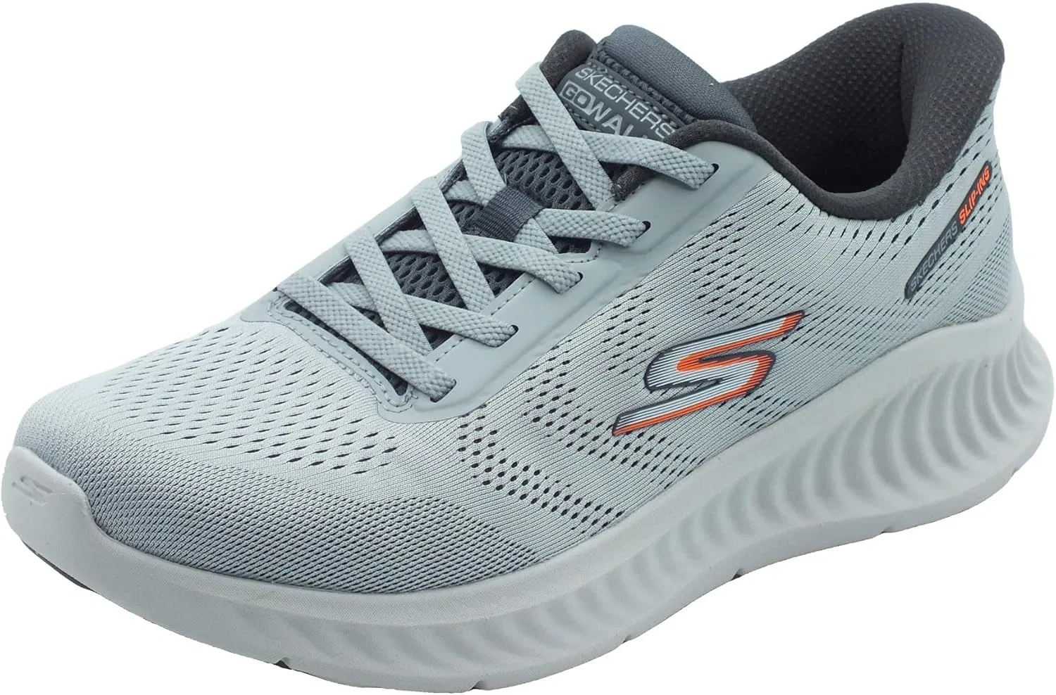 Кроссовки Skechers Slip-Ins 216375 Go Walk Now Payton Gray Men's Fabric Trainers