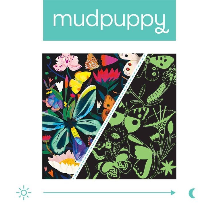 

Mudpuppy, пазл, семейка светящихся в темноте бабочек, 500 шт.