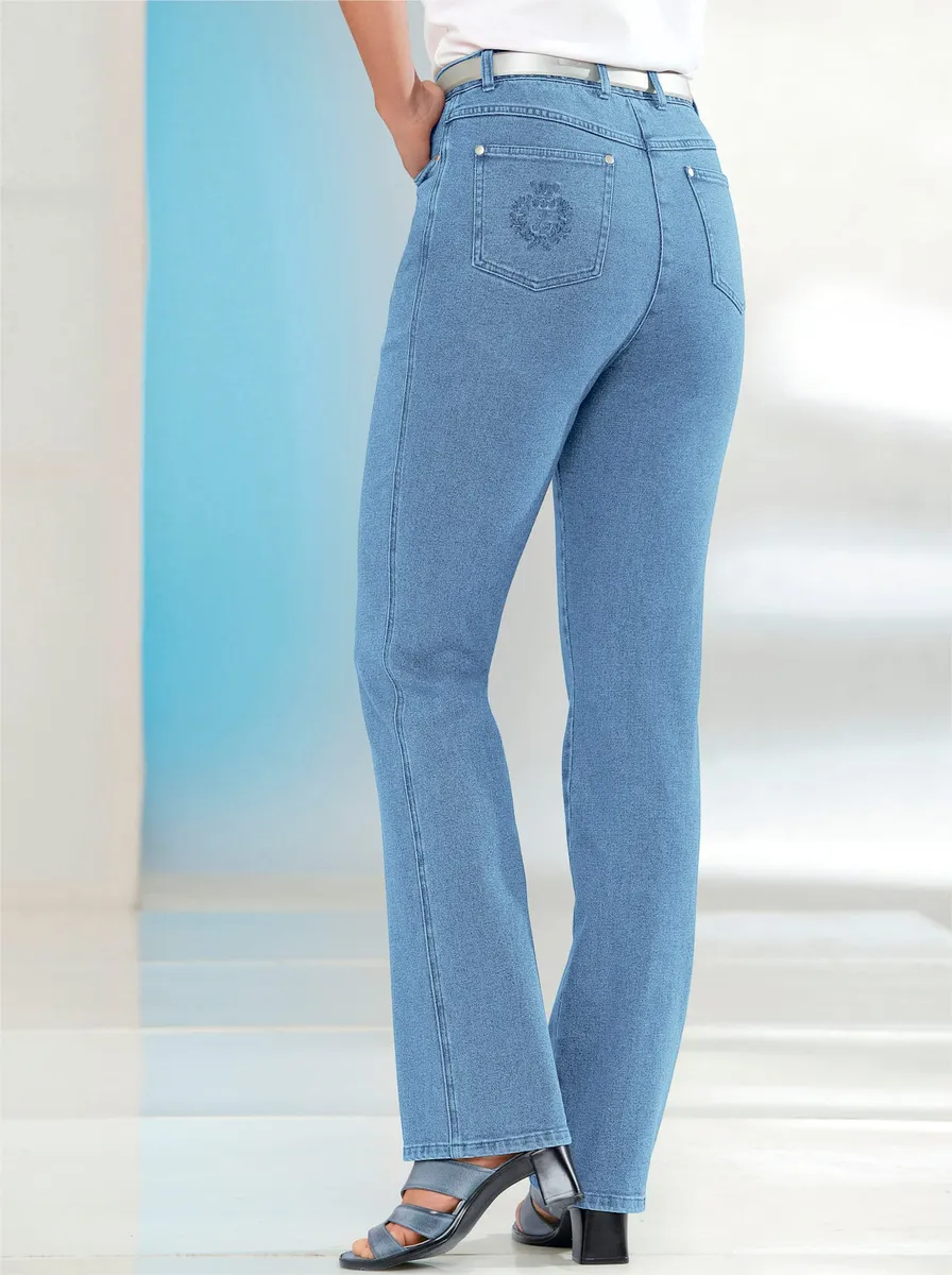 

Джинсы с 5 карманами в стиле casual Looks (1 шт.), цвет Blue-Bleached