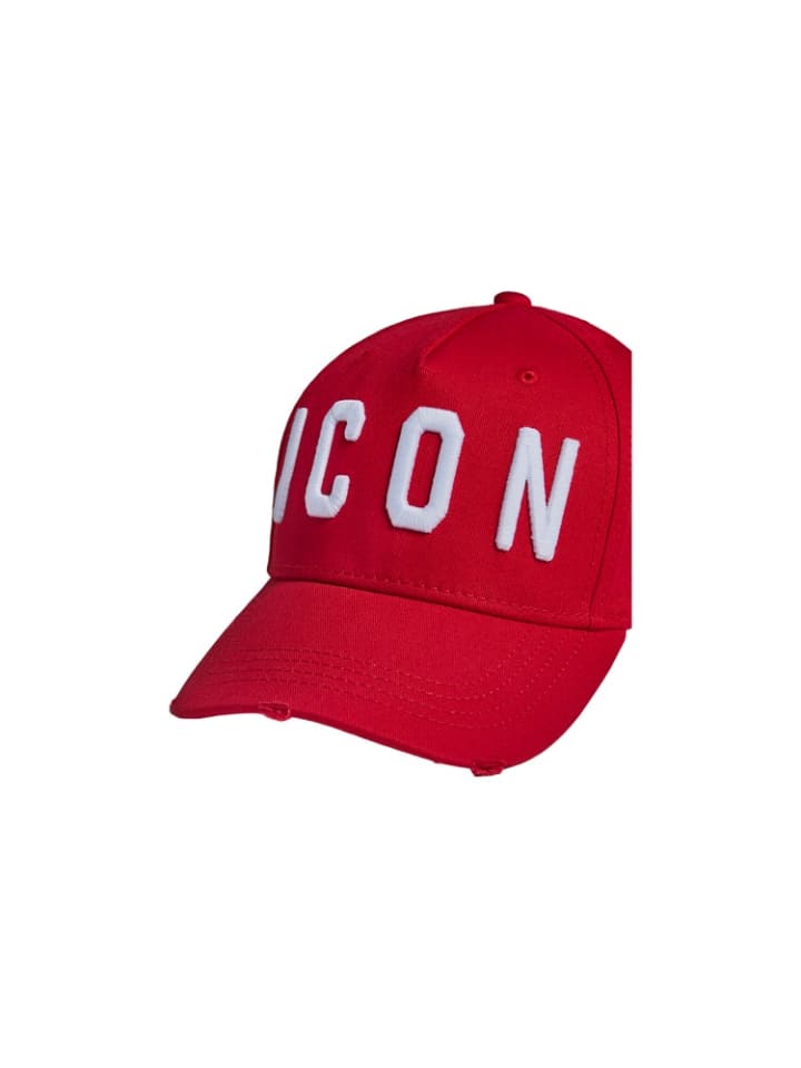 

Dsquared2 Бейсболка ICON красная, унисекс, один размер
